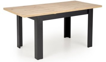 Halmar - Raztegljiva jedilna miza Bagio 120-160 cm - artisan hrast/črna