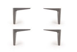 Nogice za posteljo Modulo N1 - črne