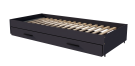 Postelja Verso F/1S - 90x200 cm - antracit