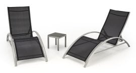 Komplet dveh ležalnikov z mizico Embolo