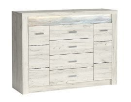 Komoda Indianapolis I7 - beli kraft