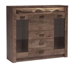 Vitrina Indianapolis I8 - temni pepel