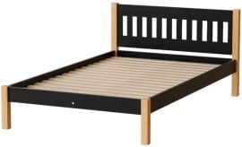 Postelja Gaja 120x200 cm - črna/naravni hrast