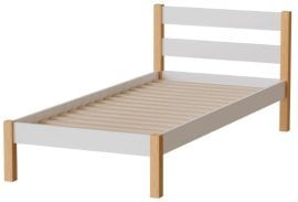 Postelja Inka 90x200 cm - bela/naravni hrast