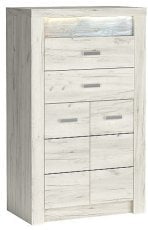 Komoda Indianapolis I6 - beli kraft