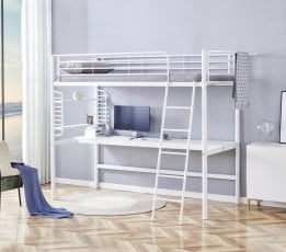 Nadstropna postelja z mizo Dolce - 90x200 cm