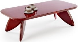 Klubska miza Sorava - temno rdeča