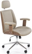 Direktorski stol Timber - oreh/bež