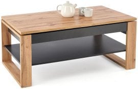 Klubska miza Betty - artisan hrast/črna