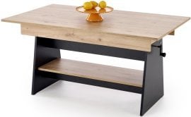 Raztegljiva jedilna miza Erika - 120-160 cm - artisan hrast/črna