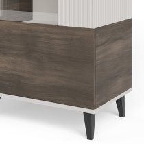 Halmar - Vitrina Random 2 W-1 - kašmir/oreh/črna