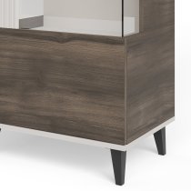 Halmar - Vitrina Random 2 W-1 - kašmir/oreh/črna