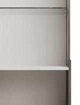 Halmar - Vitrina Random 2 W-1 - kašmir/oreh/črna
