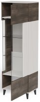 Halmar - Vitrina Random 2 W-1 - kašmir/oreh/črna