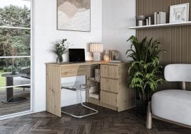 Pisalna miza Bega - artisan hrast