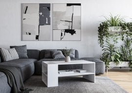 Klubska miza Murcia - bela