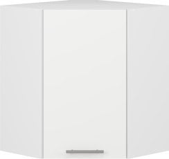 Zgornja kotna kuhinjska omarica Vento GN-60/72 - bela/bela mat