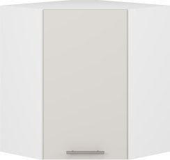 Zgornja kotna kuhinjska omarica Vento GN-60/72 - bela/kašmir