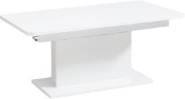 Raztegljiva jedilna miza Opti - 126-167 cm - bela sijaj