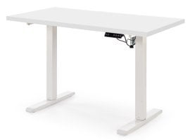Pisalna miza B54 z možnostjo nastavitve višine - bela