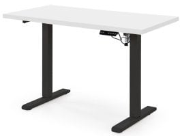Pisalna miza B54 z možnostjo nastavitve višine - bela/črna
