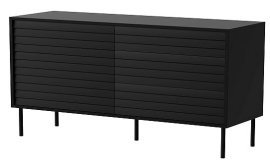 Komoda Cortina 120 cm 1D3S - črna