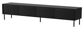 TV komoda Cortina 200 cm 4D - črna