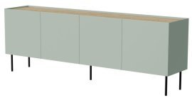 Komoda Fellini 200 cm - oliva