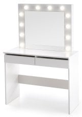 Miza za ličenje Hollywood - bela