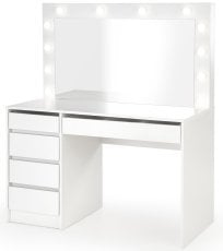 Miza za ličenje Hollywood XL - bela