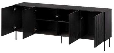 Halmar - Komoda Isla 200 cm - črna mat