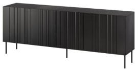 Komoda Isla 200 cm - črna mat