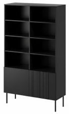 Regal Isla 100 cm - črn mat