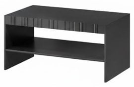 Klubska miza Isla - črna mat