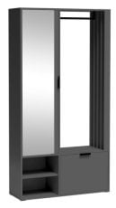 Garderobna omara Milo Uni - grafit