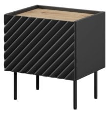 Komplet nočnih omaric Onda - črna/hrast artisan 