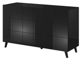 Komoda Reja KOM2D - črna sijaj