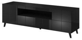 TV komoda Reja - črna sijaj
