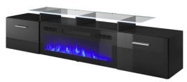 TV komoda Rova EF - črna mat