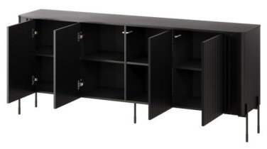 Halmar - Komoda Vera 190 cm - črna