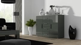 Komoda Cama Uni - sijaj siva