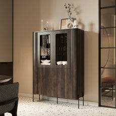 Vitrina Vera 110 - baročni hrast ristretto