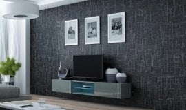 TV komoda Vigo Glass - siva