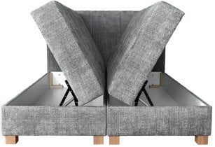 Halmar - Boxspring postelja Largo 160x200 cm - siva