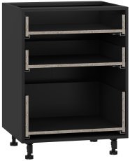 Spodnja omara Vento - D3S_H-60/82 - črna
