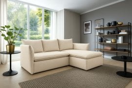 Kotna sedežna garnitura Gold - kot r - Aragon 03 bež