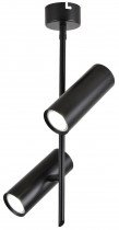 Viseča stropna svetilka Tube 2x5W LED 4000K Black 