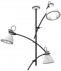 Candellux - Viseča stropna svetilka Zumba 3x60W E27 White Black