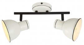 Candellux - Viseča stropna svetilka Zumba 2x40W E14 White/Black