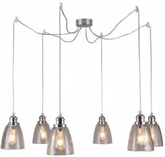 Voice Pendant 6x40W E27 Chrome 